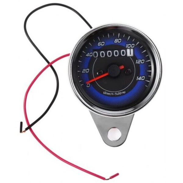 B718 Universal Odometer Speedometer Gauge Meter Blue Other Instruments & Gauges