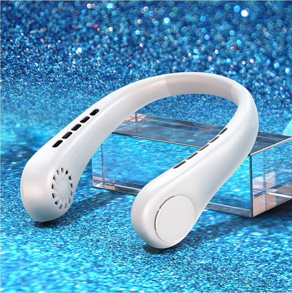 New Mini Neck Fan Portable Bladeless Hanging Rechargeable Air Cooler Summer Sports Fans Portable Fans