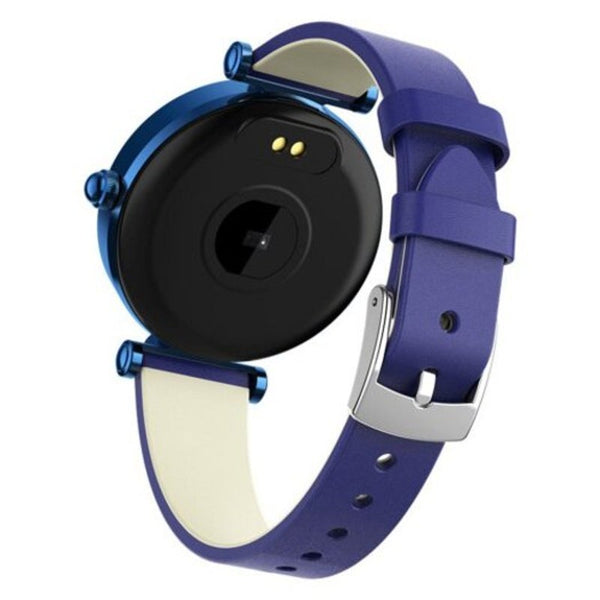 B80 Smart Bracelet Ip68 Watches Blood Pressure Heart Rate Leather Strap For Girl Women Gift Red Smart Watches