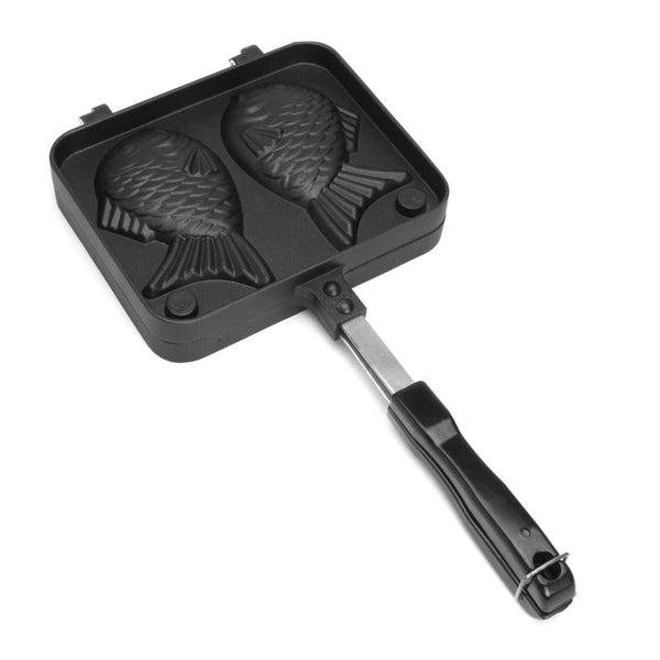 Non Stick Taiyaki Fish Shaped Waffle Frying Pan Maker Food Cooking Baking Mold Waffle Makers