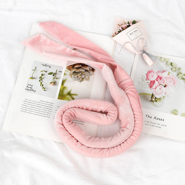 Headband Curler Heatless Hair Roller Stick Curling Rod No Set Tool Kit Rollers & Curlers