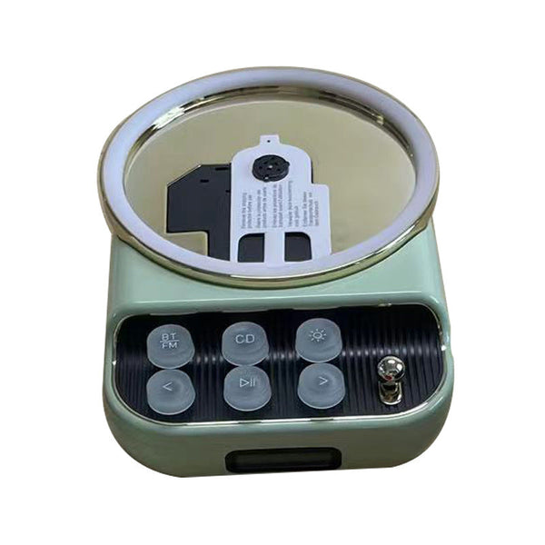 Retro Bluetooth Ambience Light Cd Player Portable Desktop Outdoor Use Audio Docks & Mini Speakers