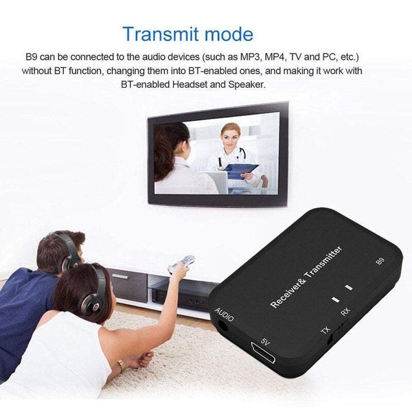 Audio Accessories B9 2 In 1 Bluetooth Transmitter Receiver Wireless Adapter 3.5Mm Stereo Player Receivers