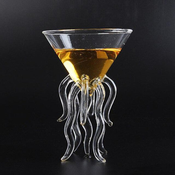 Octopus 13Cm Cocktail Glass Shot Transparent Jellyfish Cup Drinkware