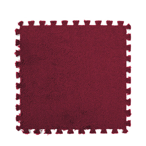 Splicing Mat Red Wine 30X30cm 12Pcs Foam Floor For Living Room Household Use Door Mats & Floor Mats