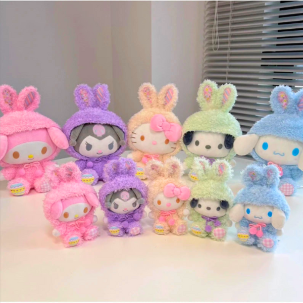 16Cm Cinnamoroll Sanrio Hello Kitty Kuromi My Melodypochacco Easter Plush Toy Cinnamoroll Plush Toys