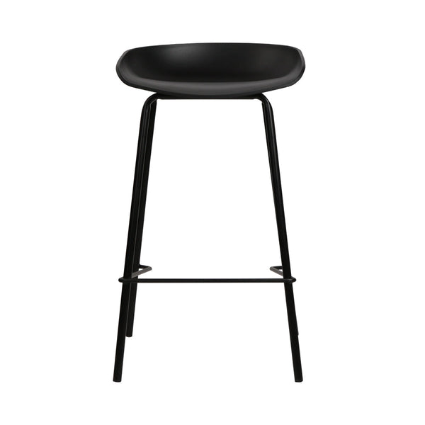 Artiss Set Of 2 Metal Bar Stools Black Benches Bar Stools