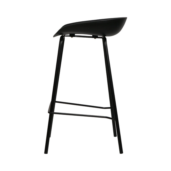 Artiss Set Of 2 Metal Bar Stools Black Benches Bar Stools