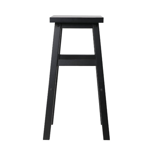 Artiss Set Of 4 Beech Wood Bar Stools Black Benches Bar Stools