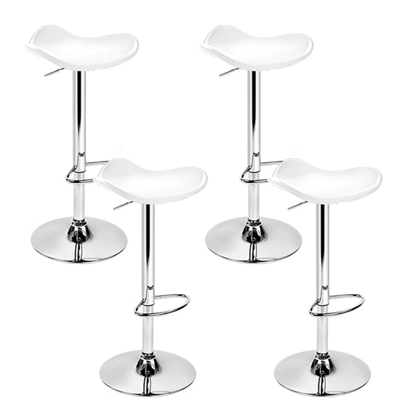Artiss Set Of 4 Swivel Bar Stools White Benches Bar Stools