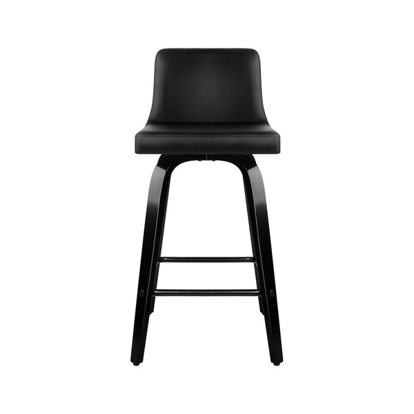 Artiss Set Of 4 Pu Leather Bar Stool Black Benches Bar Stools