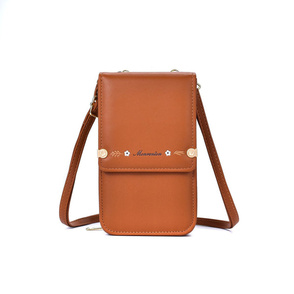 Flowers Embroidery Mobile Phone Bags For Women Ins Fashion Crossbody Shoulder Cases Covers & Skins