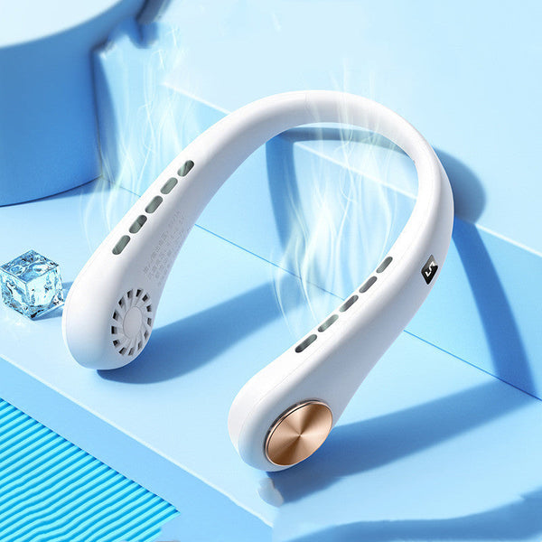 New Mini Neck Fan Portable Bladeless Hanging Rechargeable Air Cooler Summer Sports Fans Portable Fans