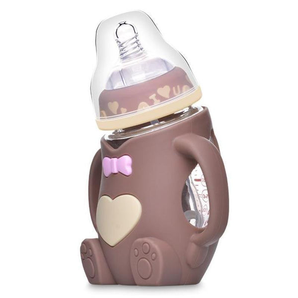 Little One Bear Glass Bottle Baby Bottles