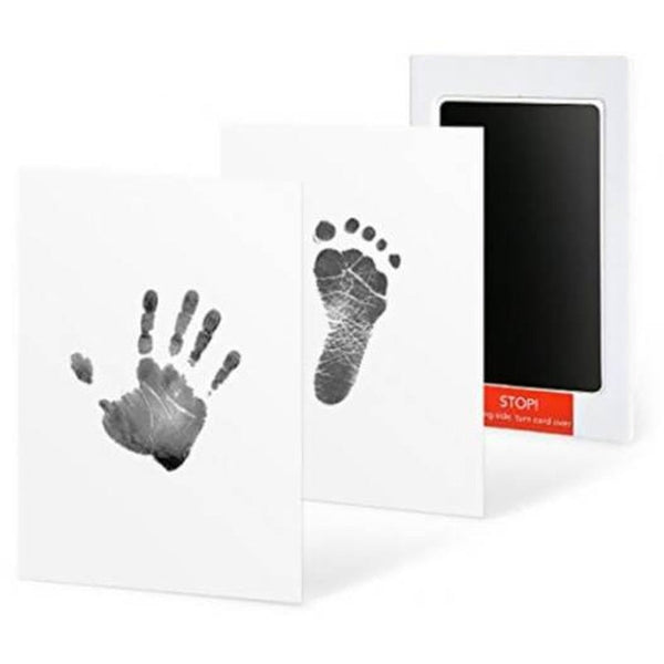 Little One Footprint Handprint Black Ink Pad Keepsakes Diy Kit Baby Keepsakes
