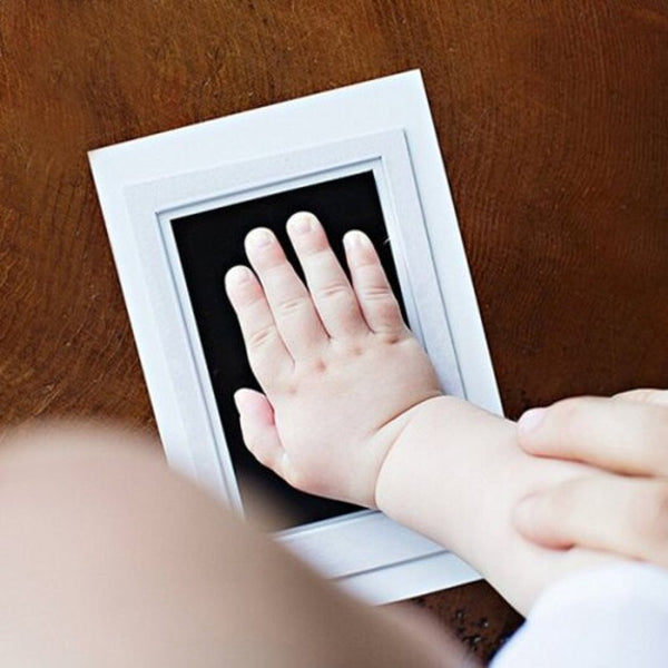 Little One Footprint Handprint Black Ink Pad Keepsakes Diy Kit Baby Keepsakes