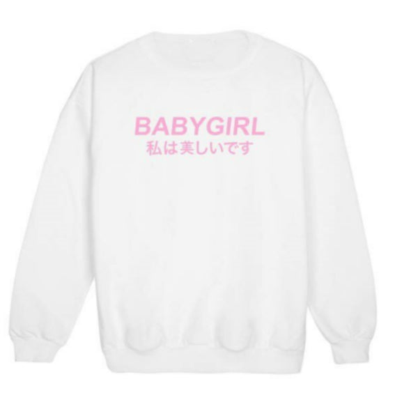 Japanese Babygirl Crewneck Jumpers & Cardigans