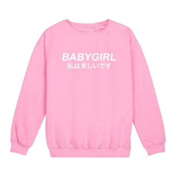 Japanese Babygirl Crewneck Jumpers & Cardigans