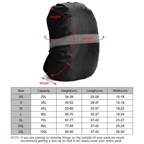 Backpack Cover Black Backpack Covers