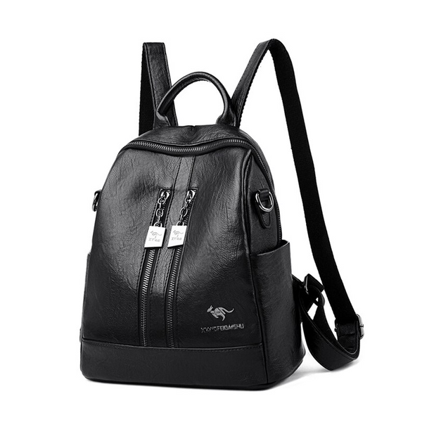 Backpack Pu Leather Bags Women Travel Softback Large Capacity Casual Backpacks