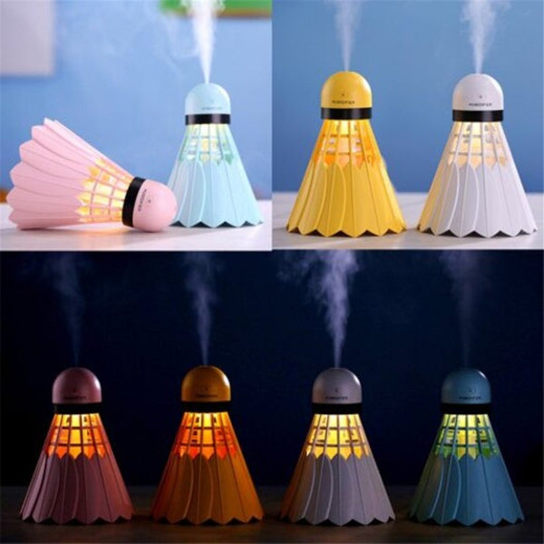 Air Purifiers Badminton Humidifier Car Air Freshener Purifier Led Night Light Mist Maker