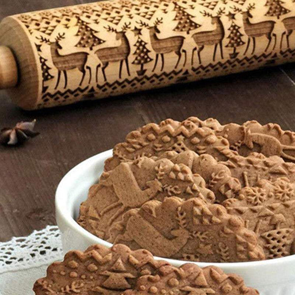 Embossed With Patterns Baking Tools Rolling Pins