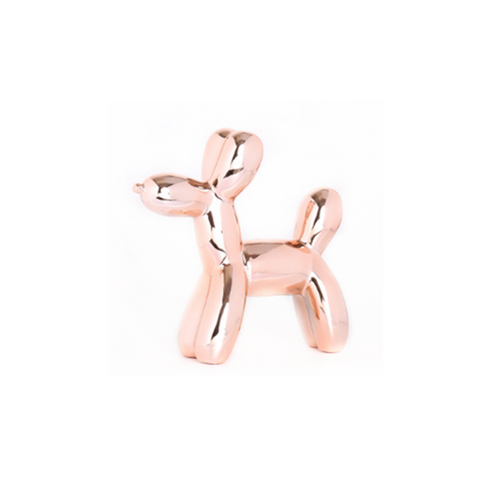 Balloon Dog Money Bankunique Ceramic Piggy With High Gloss Finish Rose Gold