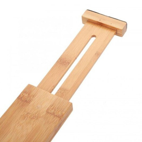 Bamboo Drawer Divider Kitchen Storage Organizer Organic Material One Pack Other Kitchen Storage