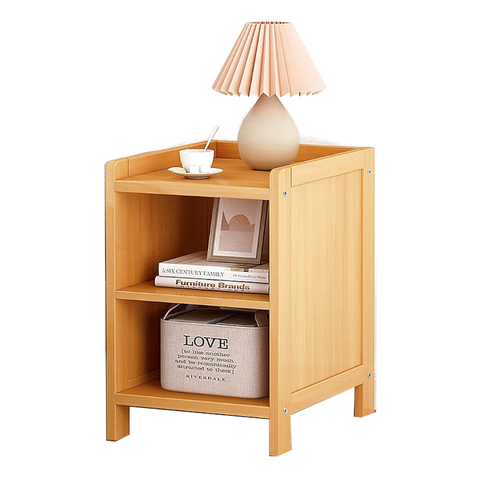 Randy & Travis Machinery Bamboo Bedside Table Nightstand Storage Bedroom Sofa Side Stand Bedside Tables