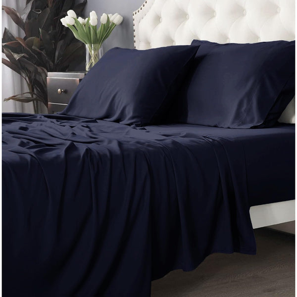 Bamboo Cotton 500 Thread Count Indigo Sheet Sets By Park Avenue Queen Sheets
