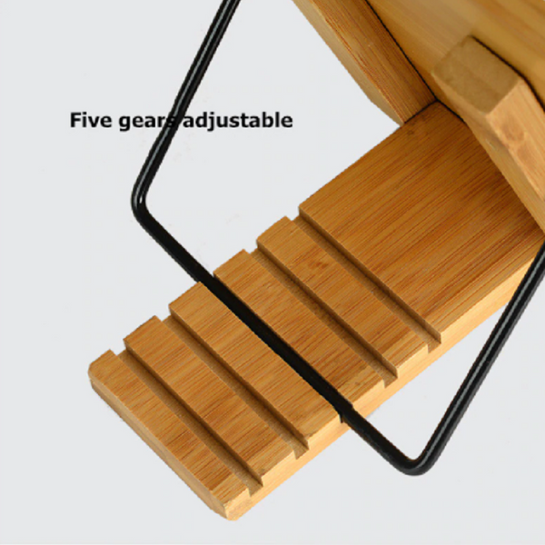 Bamboo Reading Book Stand Tablet Holder Mounts Stands & Holders