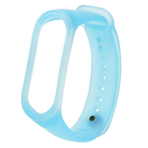 Band Strap Watch Wearable Replaceable Translucent Colorful Replacement For Xiaomi Mi 3 Blue