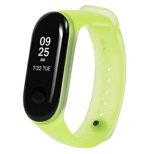 Band Strap Watch Wearable Replaceable Translucent Colorful Replacement For Xiaomi Mi 3 Blue