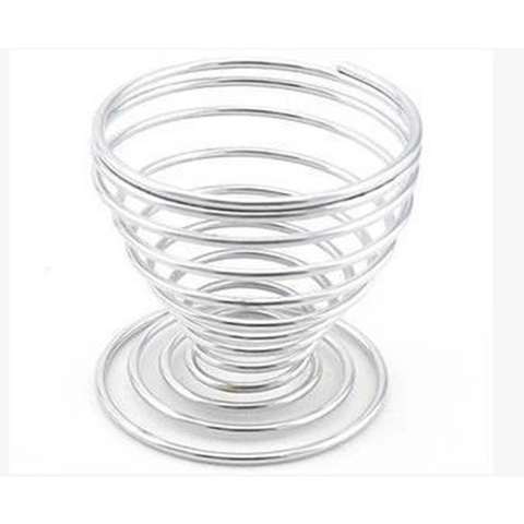 Metal Spiral Spring Wire Tray Egg Cup Storage Holder Stand Kitchen Tools Egg Cups