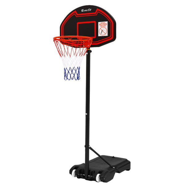 Everfit 2.1M Portable Basketball Stand Hoop System Rim Black Basketball Backboards