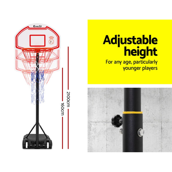 Everfit Pro Basketball Stand System Hoop Height Net Ring Basketball Backboards