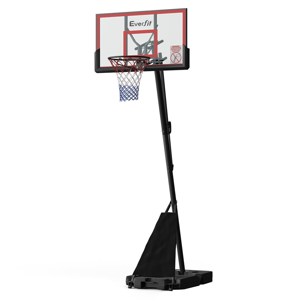 Everfit Basketball Hoop Stand System Height Net Ring Red Basketball Backboards