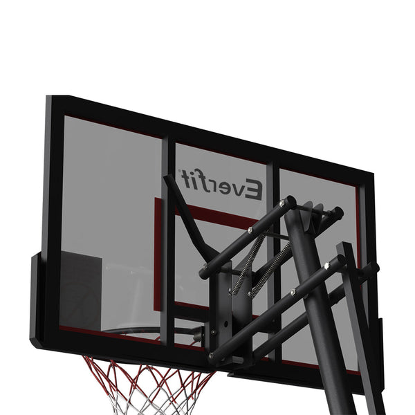 Everfit Basketball Hoop Stand System Height Net Ring Red Basketball Backboards