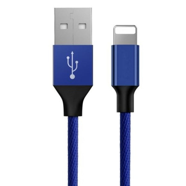 2A 8 Pin Usb Cable 0.6M For Iphone Xs / Xr Max Cadetblue