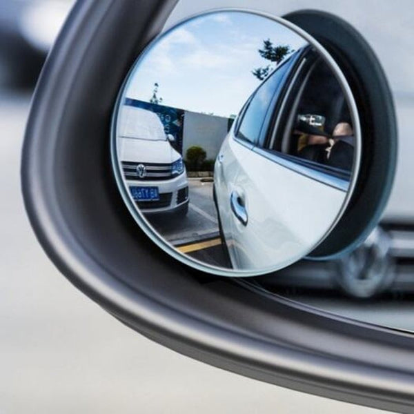 Acmdj 01 Car Holder 360 Degree Hd Rearview Mirror Anti Fog Wide Angle Convex Blind Spot Rimless 2Pcs White Mirrors