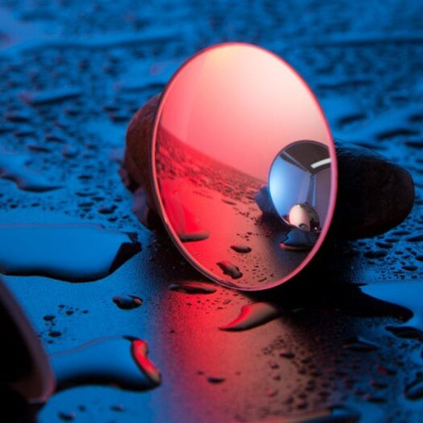 Acmdj 01 Car Holder 360 Degree Hd Rearview Mirror Anti Fog Wide Angle Convex Blind Spot Rimless 2Pcs White Mirrors