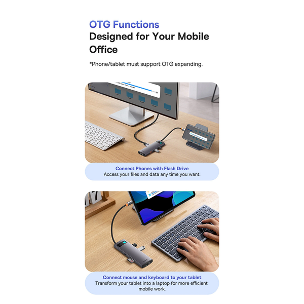 4K 60Hz Usb C Hub Type To Ethernet Port Pd 100W Adapter For Macbook Pro Usb Cables Hubs & Adapters