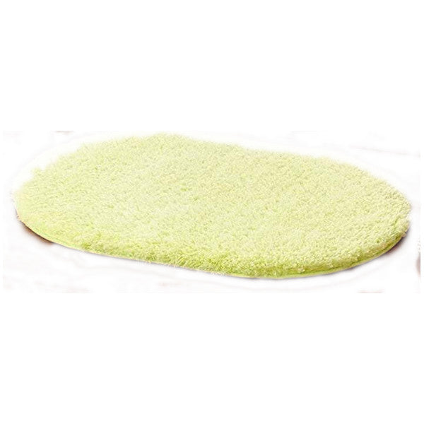 Door Mats 40X60cm Fleece Oval Floor Soft Anti Slip Foot Door Mats & Floor Mats