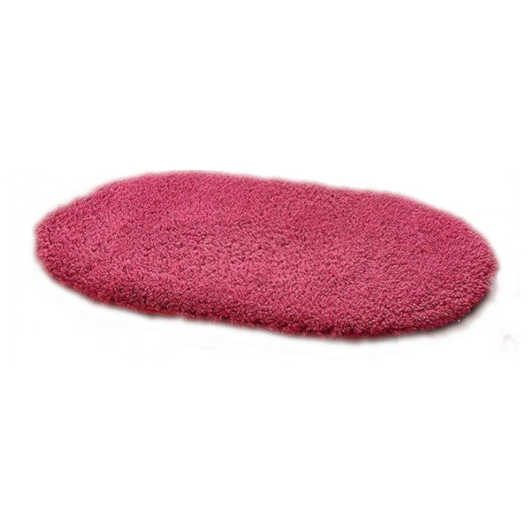 Door Mats 40X60cm Fleece Oval Floor Soft Anti Slip Foot Door Mats & Floor Mats