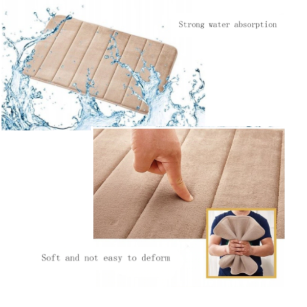 Bath Mats Absorbent Soft Memory Foam Bathroom Bedroom Floor Shower Rug Bath Mats Rugs & Toilet Covers