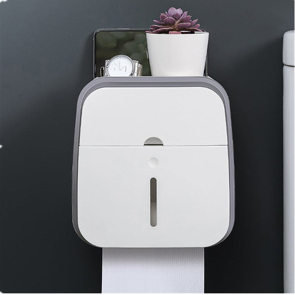 Bathroom Accessories Portable Plastic Toilet Paper Holder For Waterproof Roll Double Layer Storage Box Toilet Paper Holders & Storage