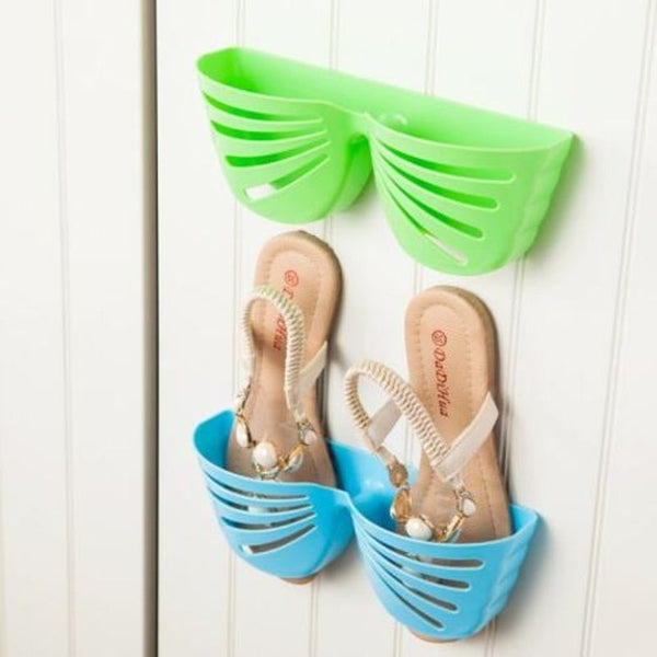 Bathroom Slippers Simple Wall Behind The Small Hanging Shoe Rack Dormitory Ivy 25X8x9.3Cm