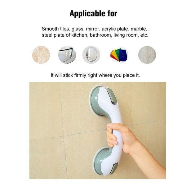 Handles & Rails Bathroom Suction Grab Bars Armrest Toilet Assist Handle Cup Handrails Disabled Safety Shower Grip For Elderly Seniors Children