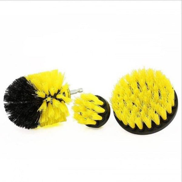Bathroom Surfaces Tub Shower Tile Grout All Purpose Powerscrubber Drill Brush Cleaning Kit Yellow Sponges & Scourers