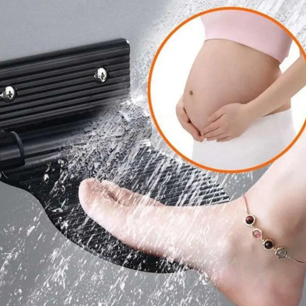 Bathroom Non Slip Foot Washing Board Shower Footstool Aluminium Alloy Wall Mounted Auxiliary Pedal Rest Pedestal Holder Other Shower & Bath Accessorie